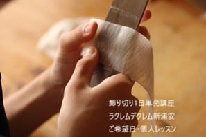 たった1分でコツを習得して10分後には大根のかつらむき120cm長達成！！埼玉県Eさん（高１）